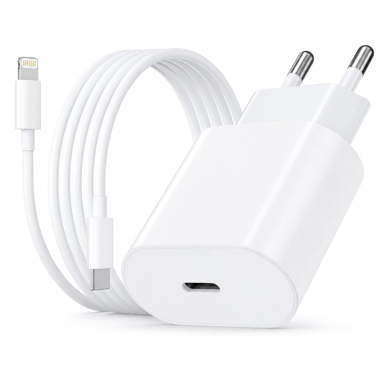 USB-C Fast Charger * Lightning Cable Compatible with iPhone