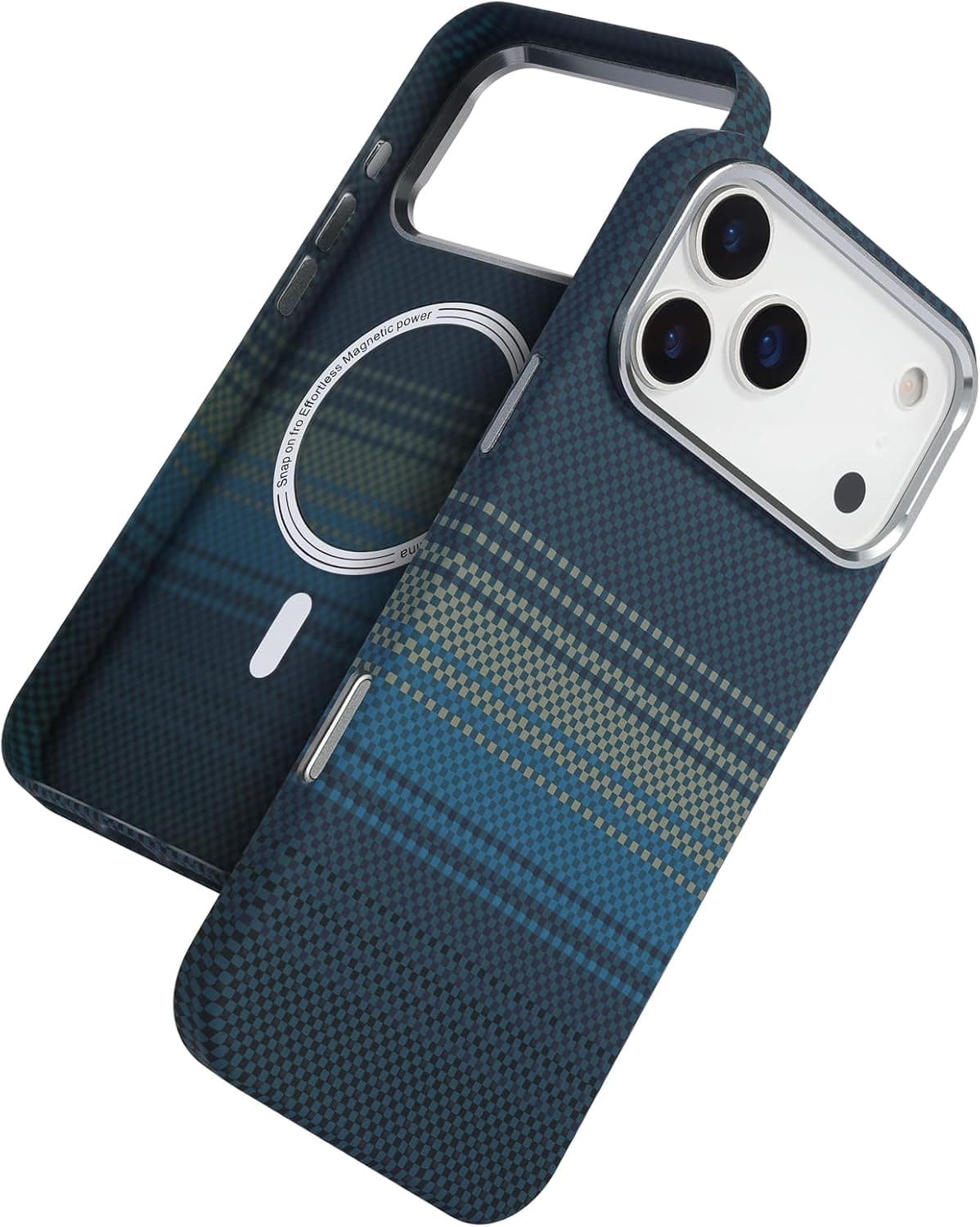 Grabist Magnetic Fiber Case for iPhone 17 Pro Max with Carbon Fiber Texture | wireless charging Comp