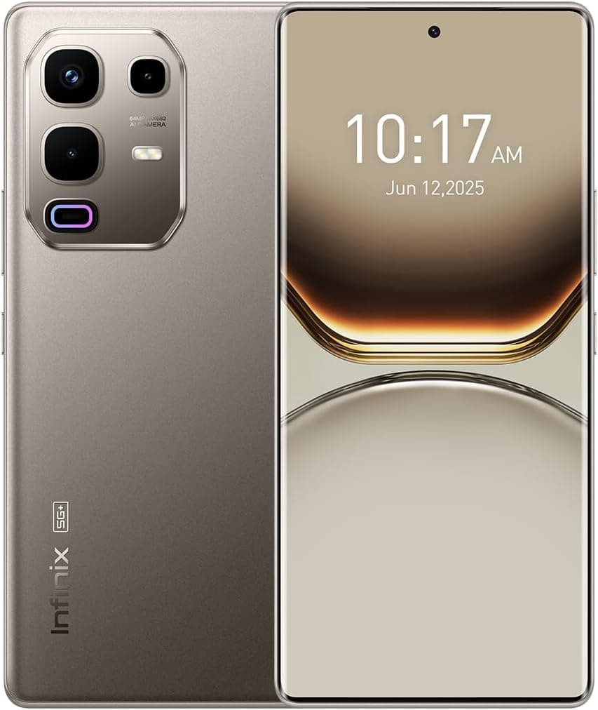 Infinix Note 50S 5G Smartphone - 6.78 Inches FHD+ Curved AMOLED Display, 8+8GB RAM, 256GB Storage, 1